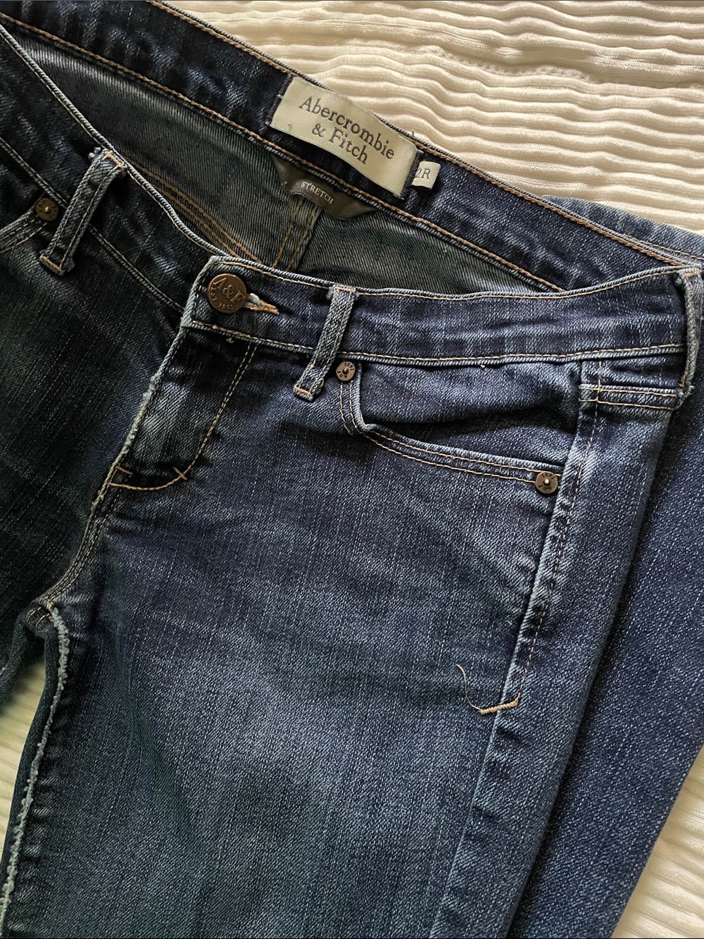 Abercrombie & Fitch Women's Erin Indigo Straight Leg Jeans